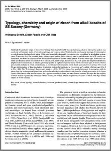 Typology, chemistry, and origin of zircon in alkali basalts of SE Saxony (Germany)